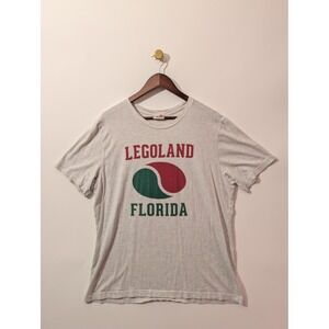 Legoland T-Shirt Mens XL Gray Excellent Florida Resort Souvenir Graphic Tee